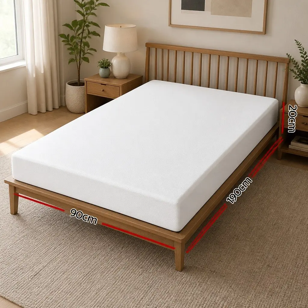 20cm Single Memory Foam Mattress with Cooling Gel