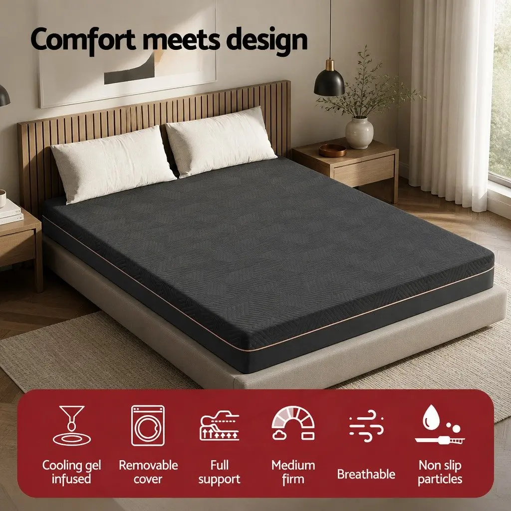 Double Memory Foam Mattress 18cm Cooling Gel