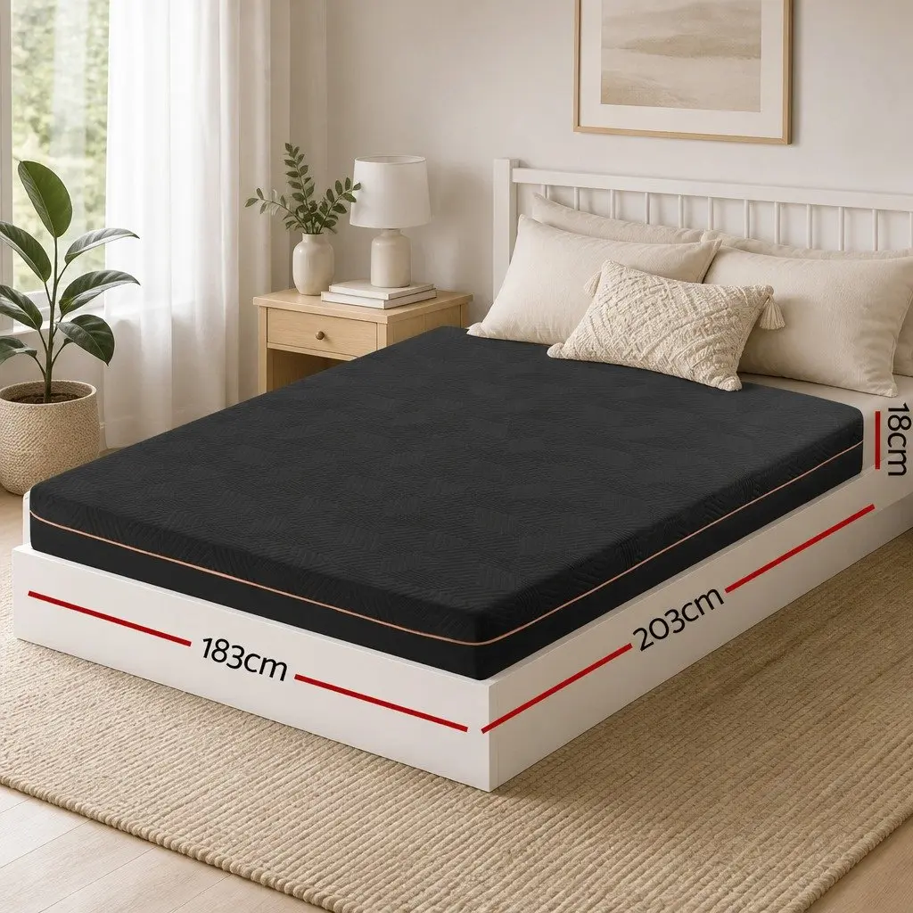 King Size Memory Foam Mattress with Cooling Gel and Green Tea