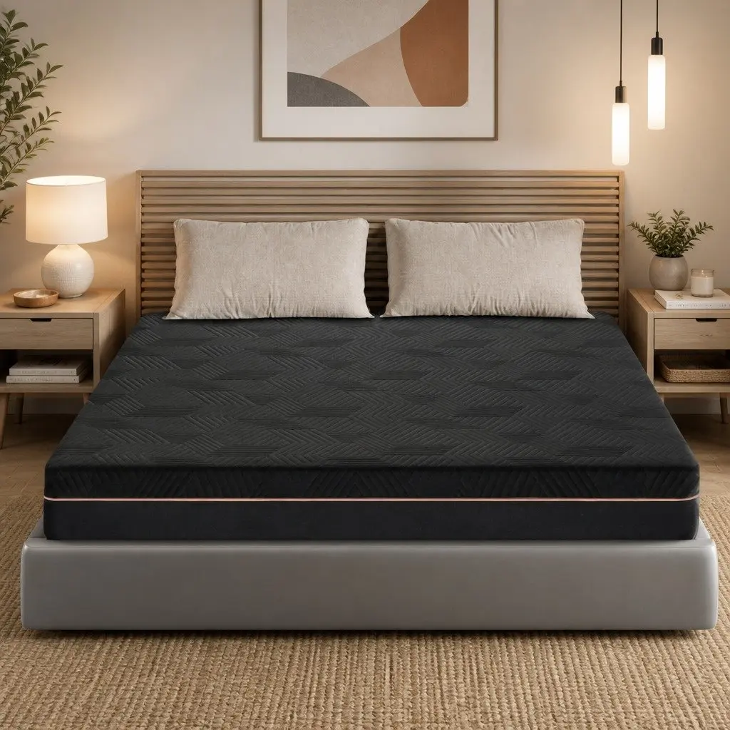 King Size Memory Foam Mattress with Cooling Gel and Green Tea