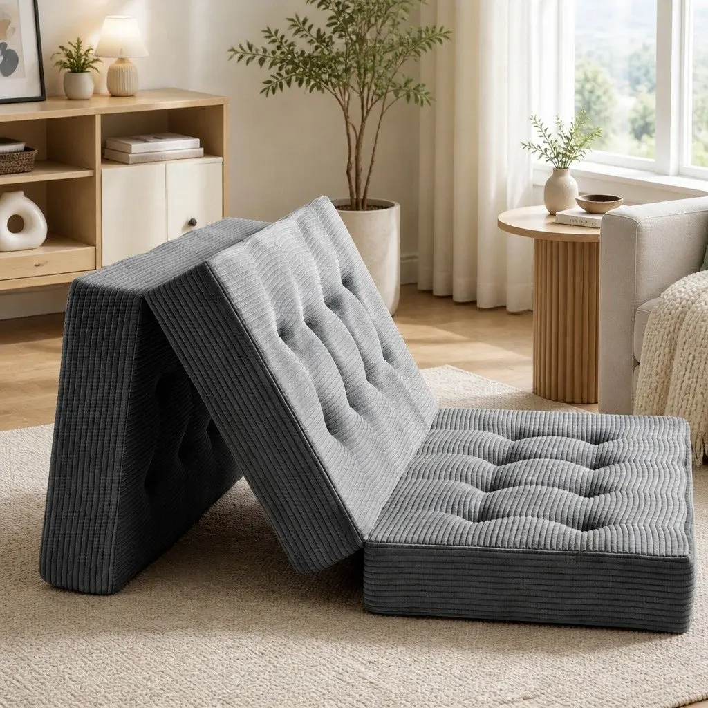 Double Folding Mattress for Guests and Lounging