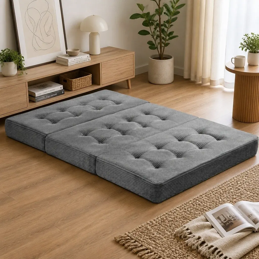 Double Folding Mattress for Guests and Lounging