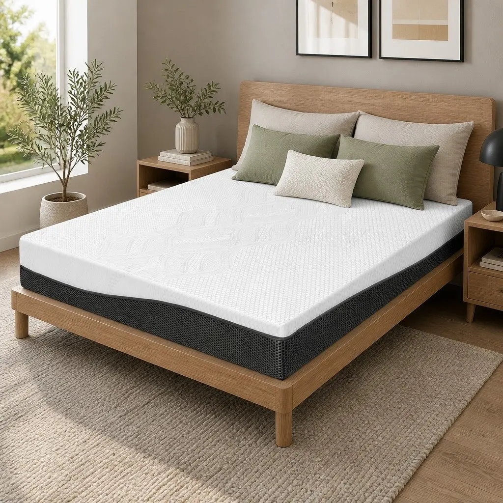 Cool Gel Memory Foam Double Queen Mattress for Comfort