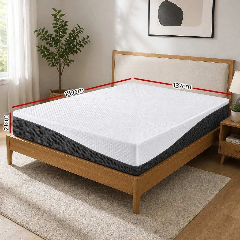 Cool Gel Memory Foam Double Queen Mattress for Comfort