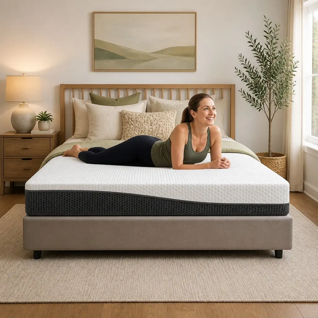 Cool Gel Memory Foam Double Queen Mattress for Comfort