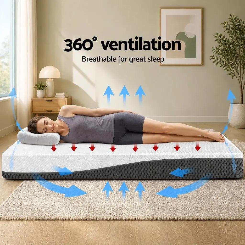 Cool Gel Memory Foam Double Queen Mattress for Comfort