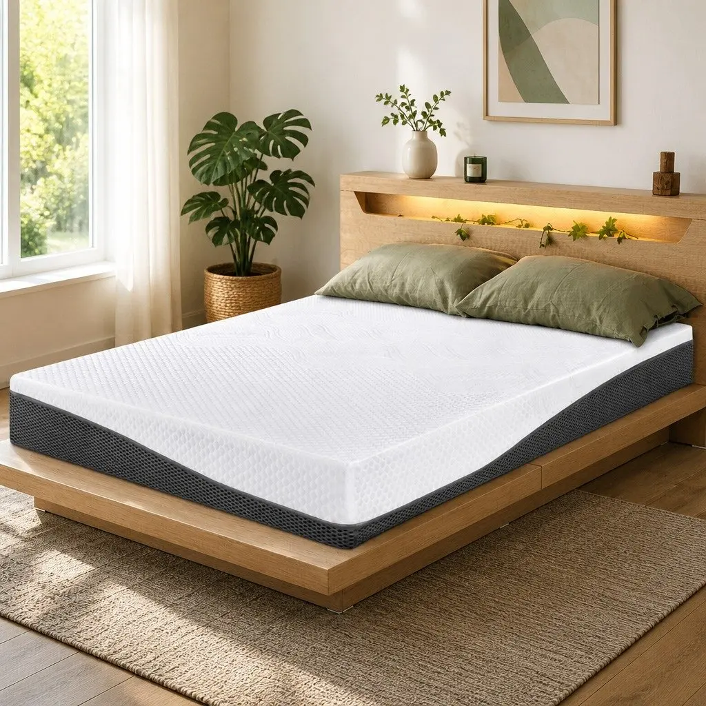 Cool Gel Memory Foam Double Queen Mattress for Comfort