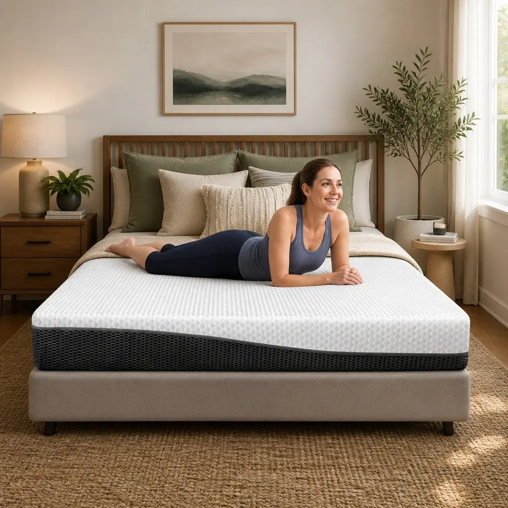 Queen Memory Foam Mattress 21cm with Cool Gel Layer