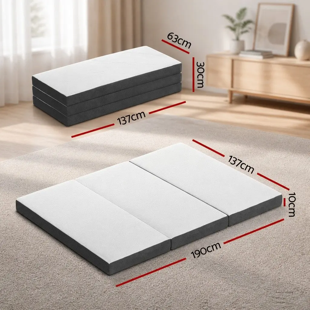3-Fold Foldable Foam Mattress Chair