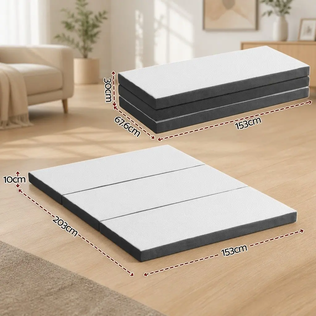 3-Fold Convertible Queen Mattress for Comfort and Versatility