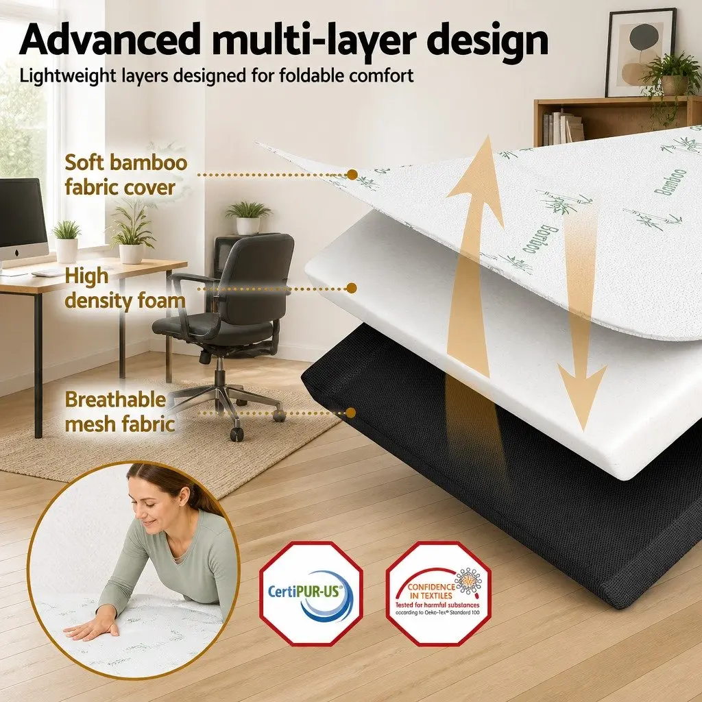 3-Fold Convertible Queen Mattress for Comfort and Versatility