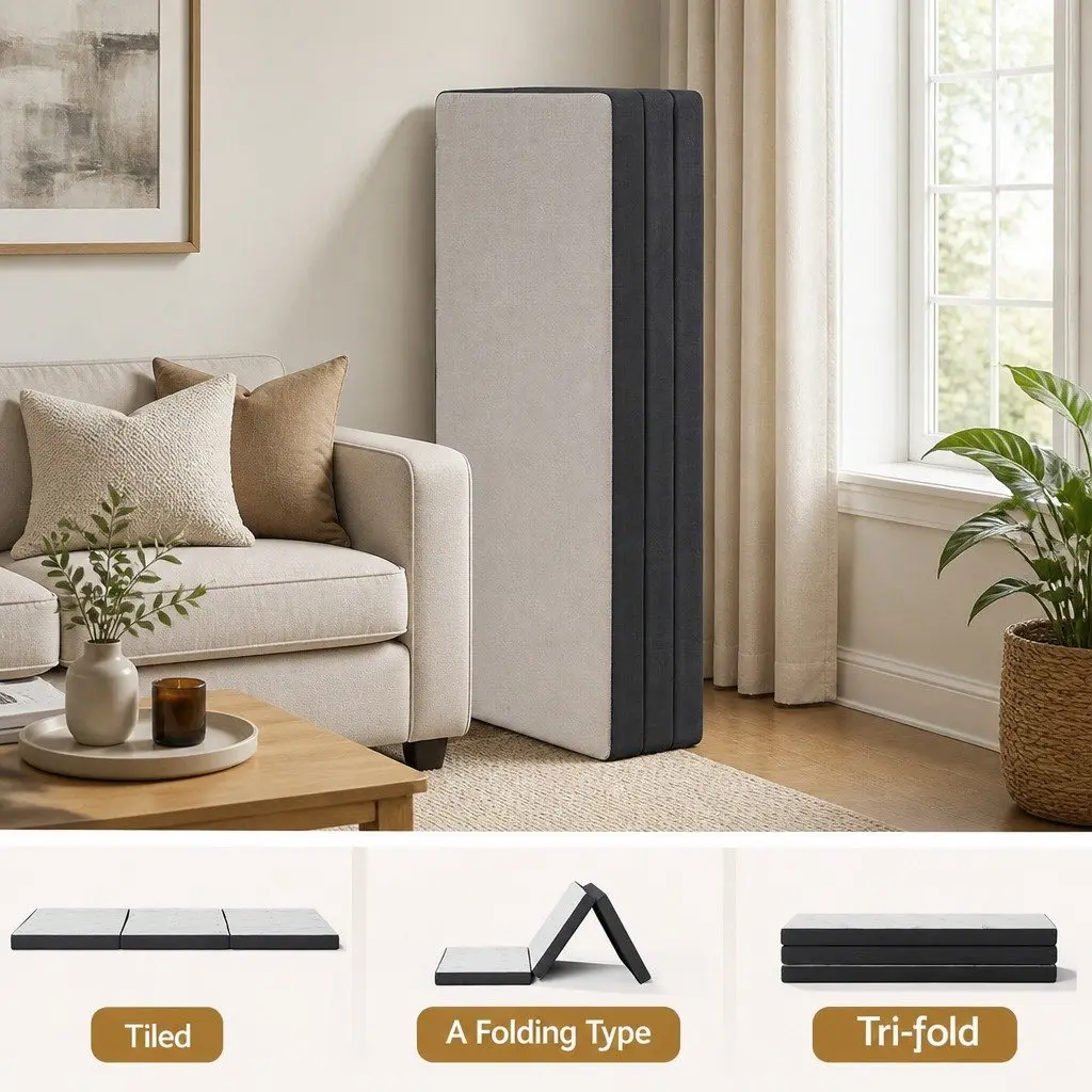 3-Fold Convertible Queen Mattress for Comfort and Versatility