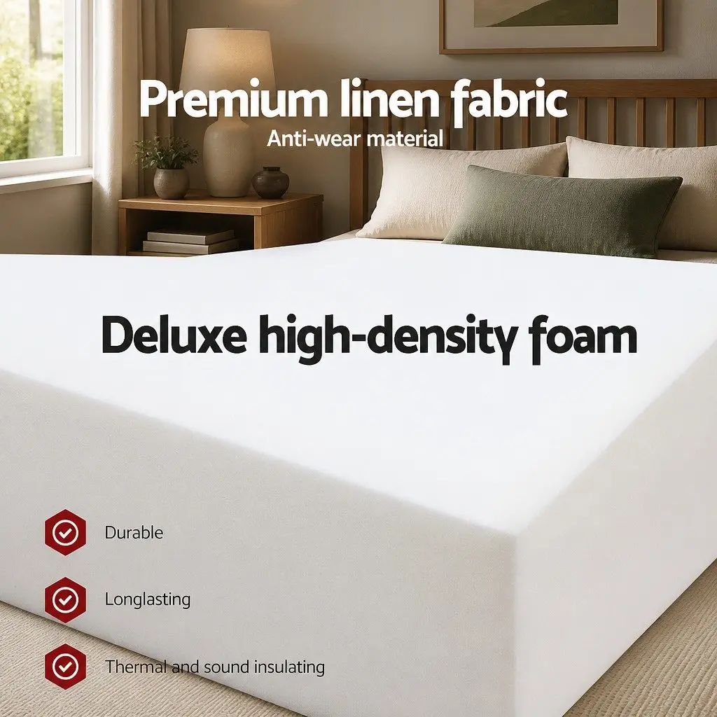 Single Mattress Foldable Foam Blue Tri-Fold Sofa Chair