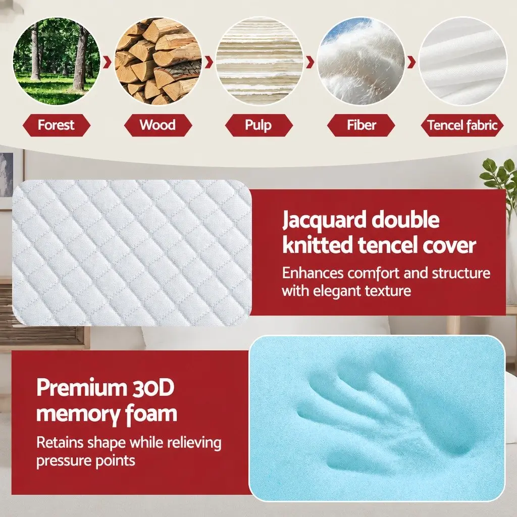 Foldable Queen Mattress 3-Fold Memory Foam Sofa Bed Chair Convertible Compact