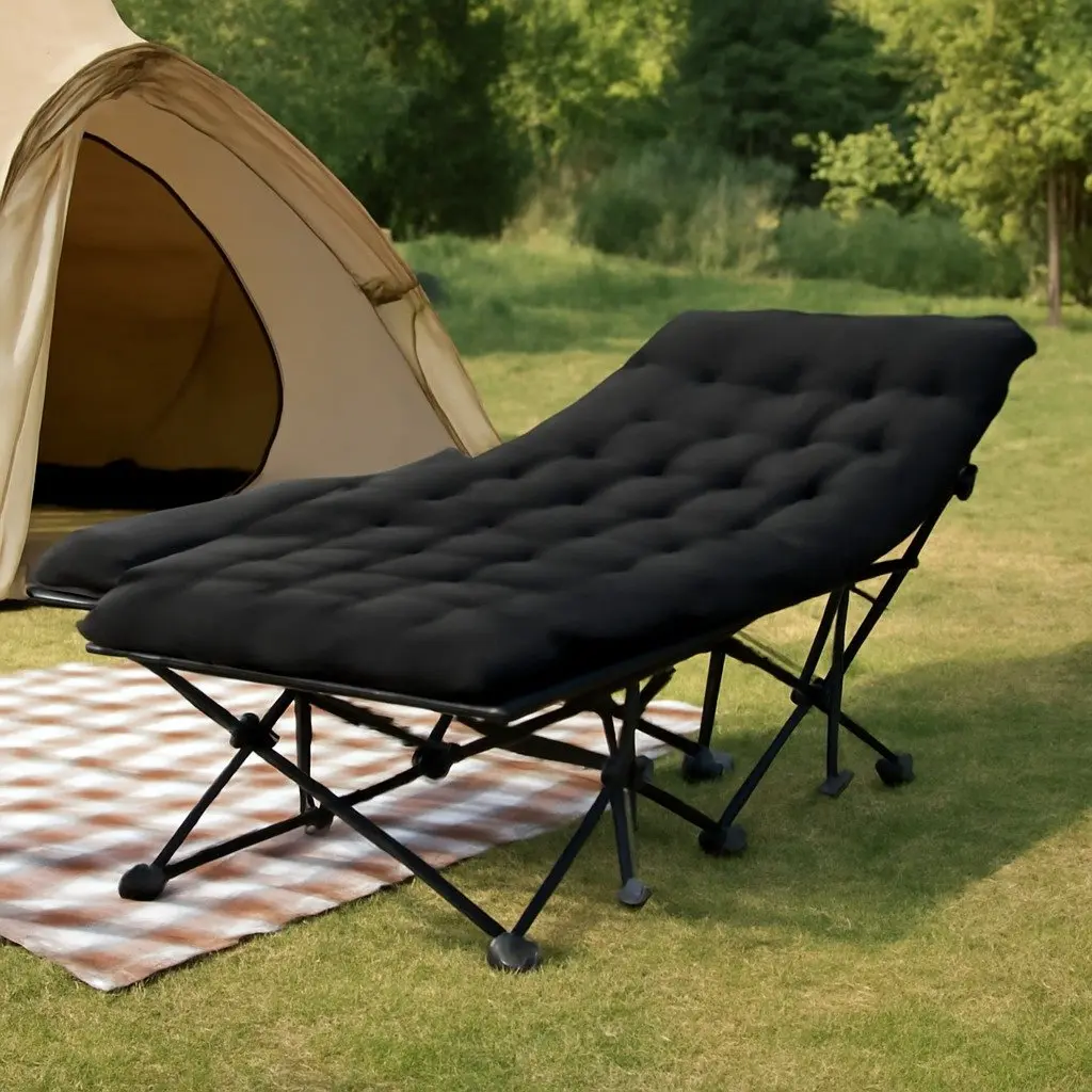 Folding Bed with Mattress for Guests