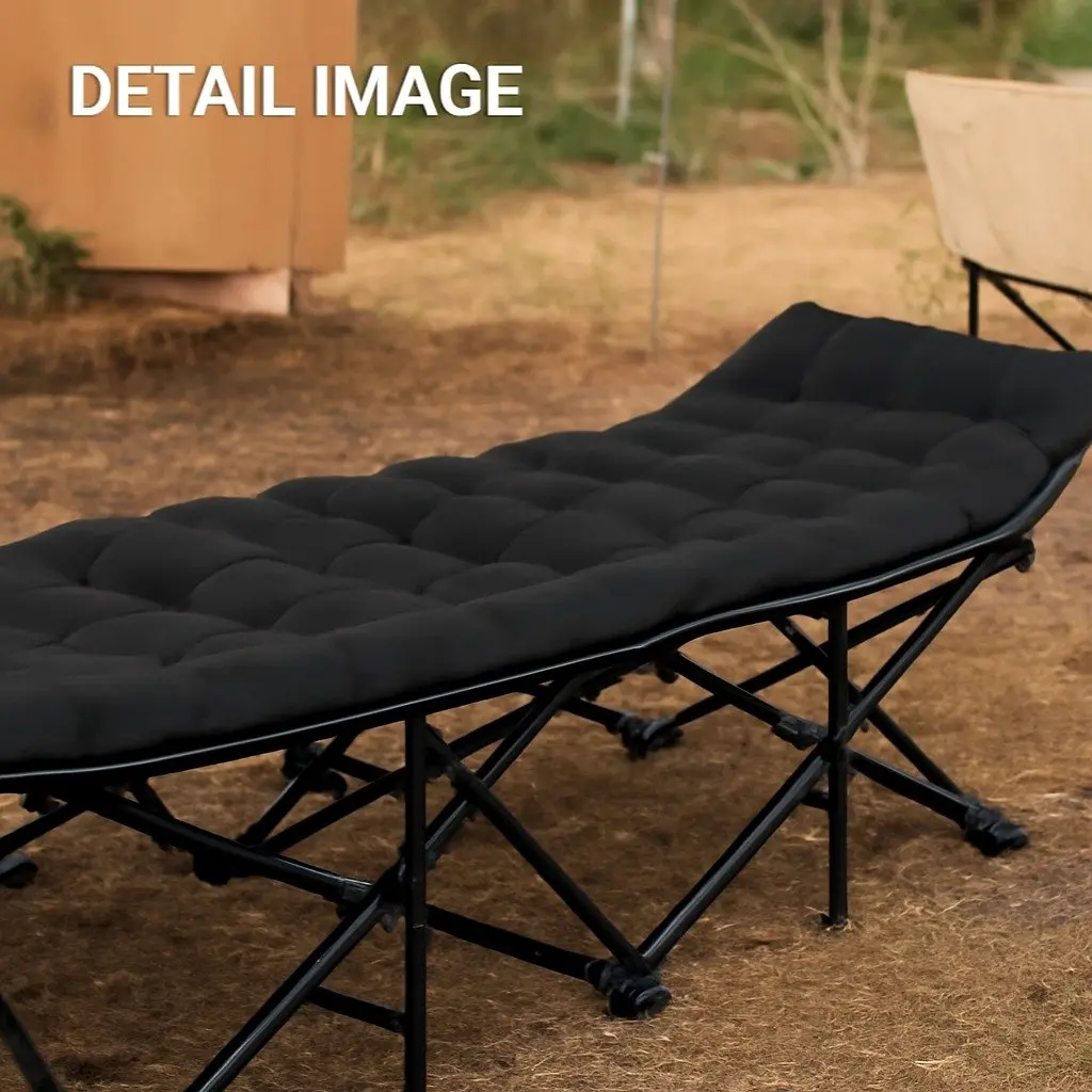 Folding Bed with Mattress for Guests