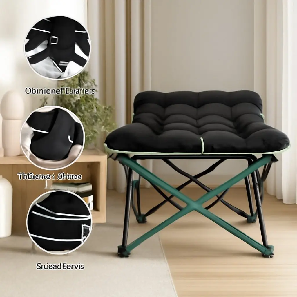 Folding Bed with Mattress for Guests