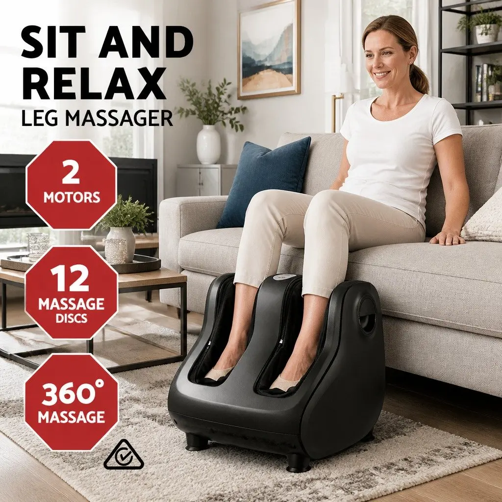 Shiatsu Electric Foot Massager with Calf Kneading