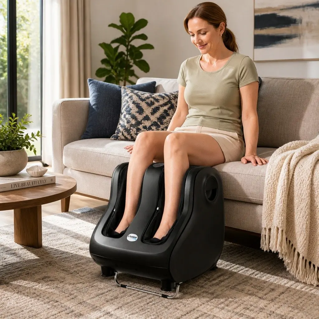 Shiatsu Electric Foot Massager with Calf Kneading
