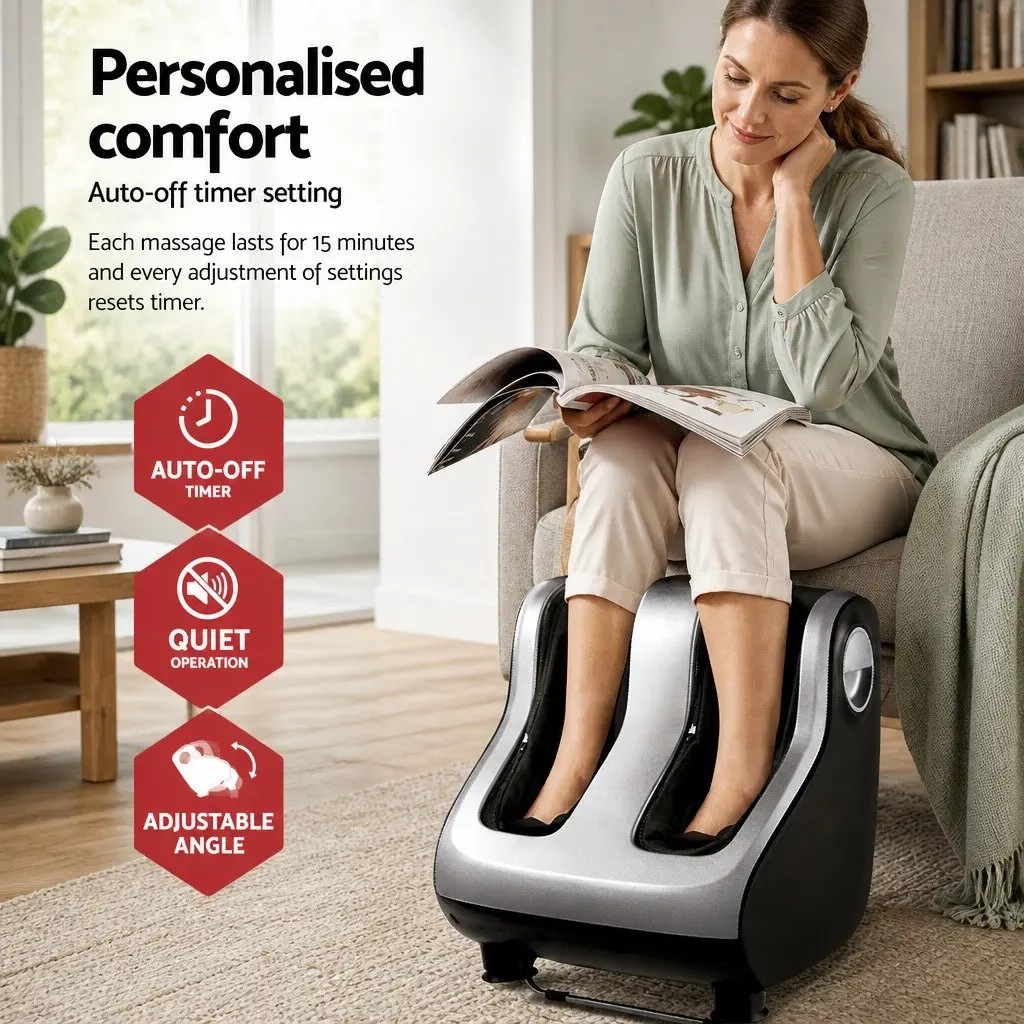 Electric Shiatsu Foot Massager with Calf Roller Therapy