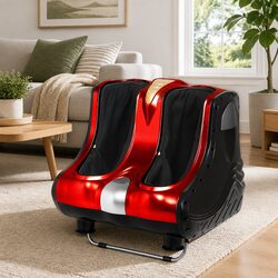 Electric Shiatsu Foot and Leg Massager in Red