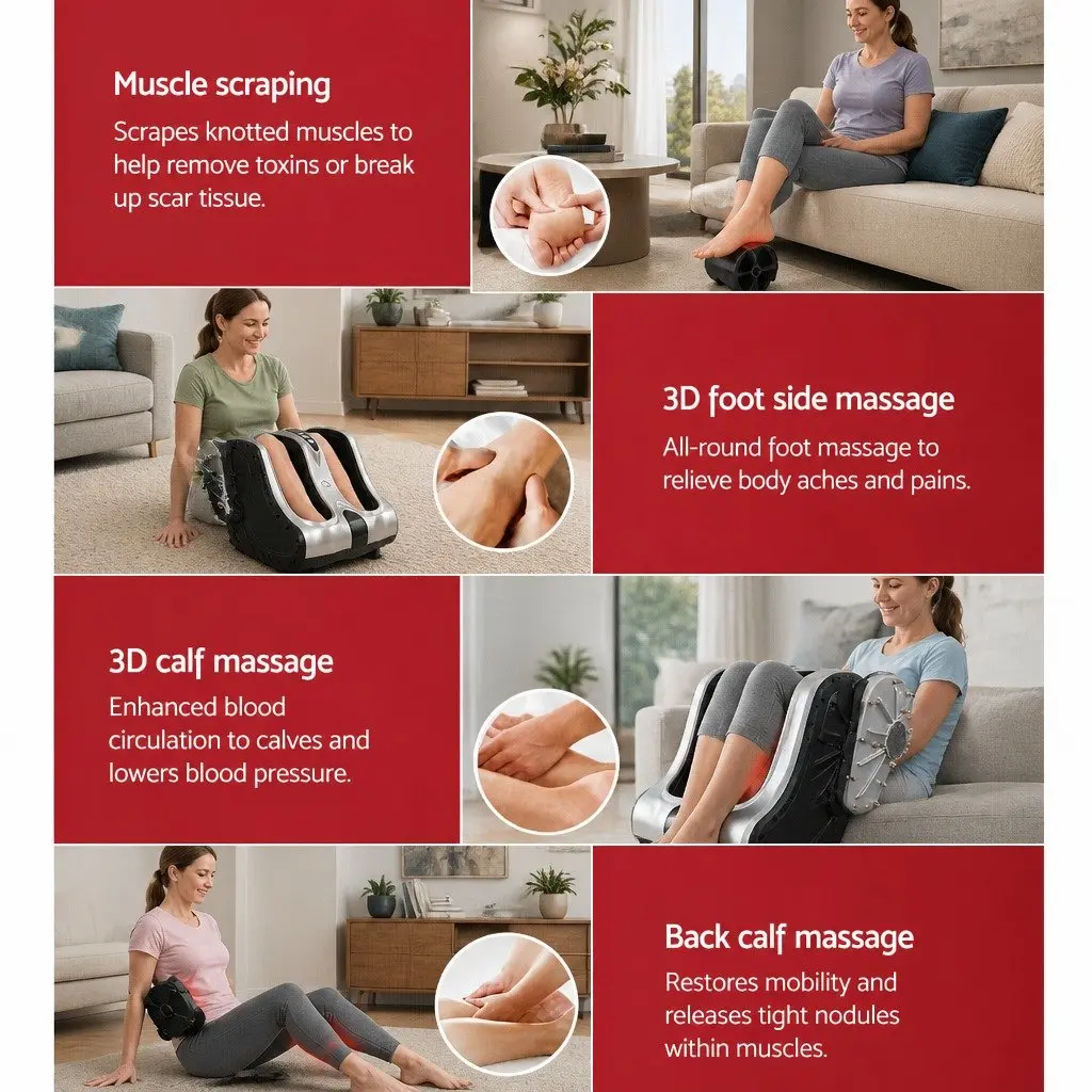 Electric Shiatsu Foot Massager with Kneading Function