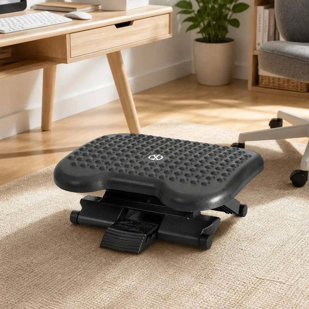 Adjustable Foot Rest Stool for Office Comfort