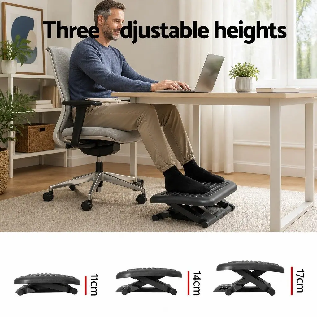 Adjustable Foot Rest Stool for Office Comfort