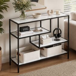 Sleek 4-Tier Console Table for Entryways