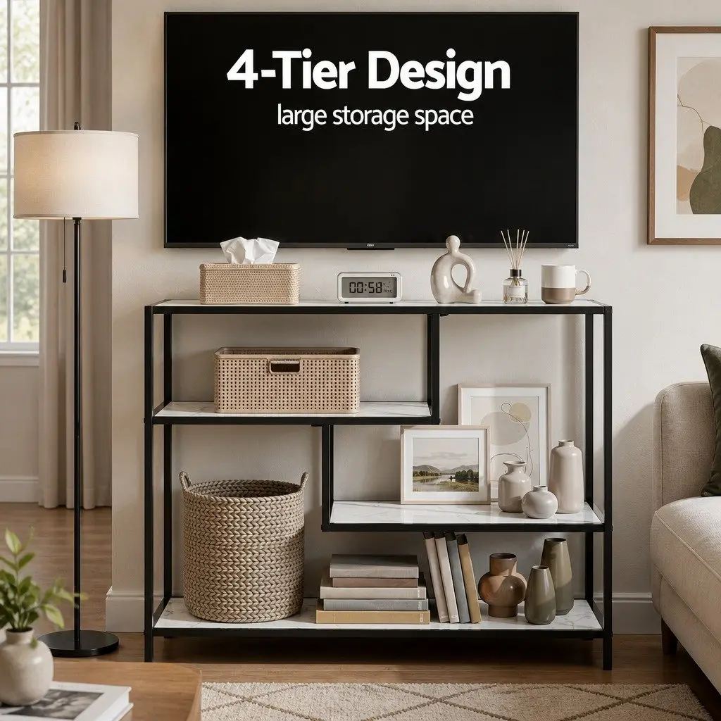 4-Tier Console Table for Entryways