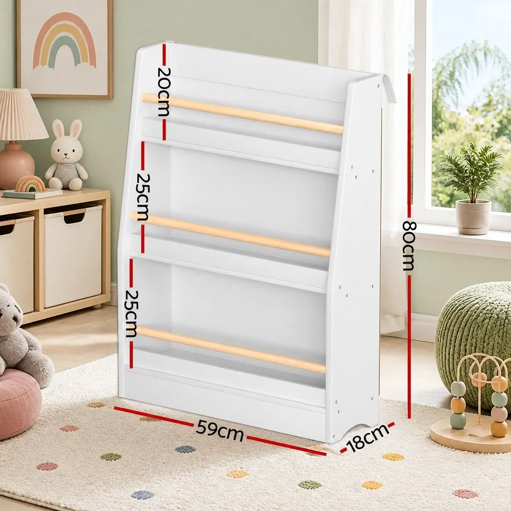 3-Tier Kids Bookshelf in Yellow for Organized Spaces