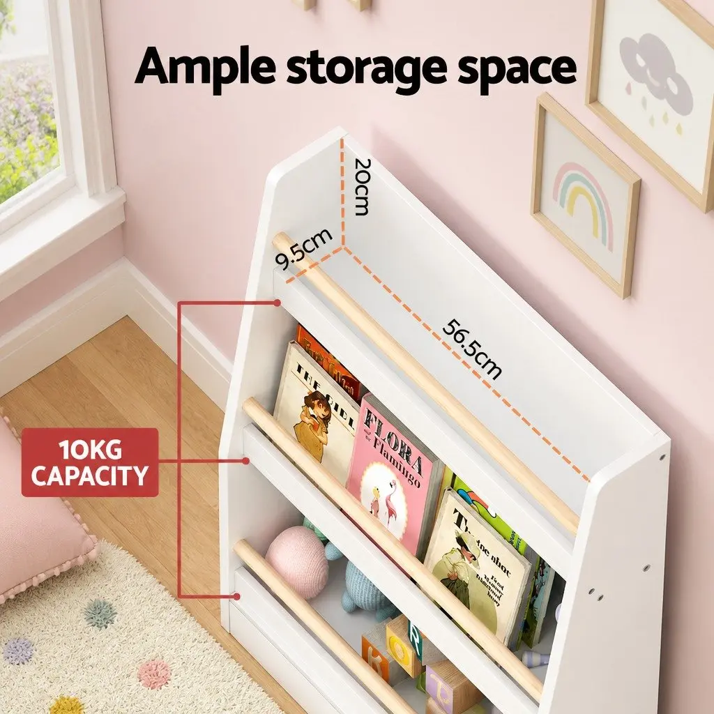 3-Tier Kids Bookshelf in Yellow for Organized Spaces