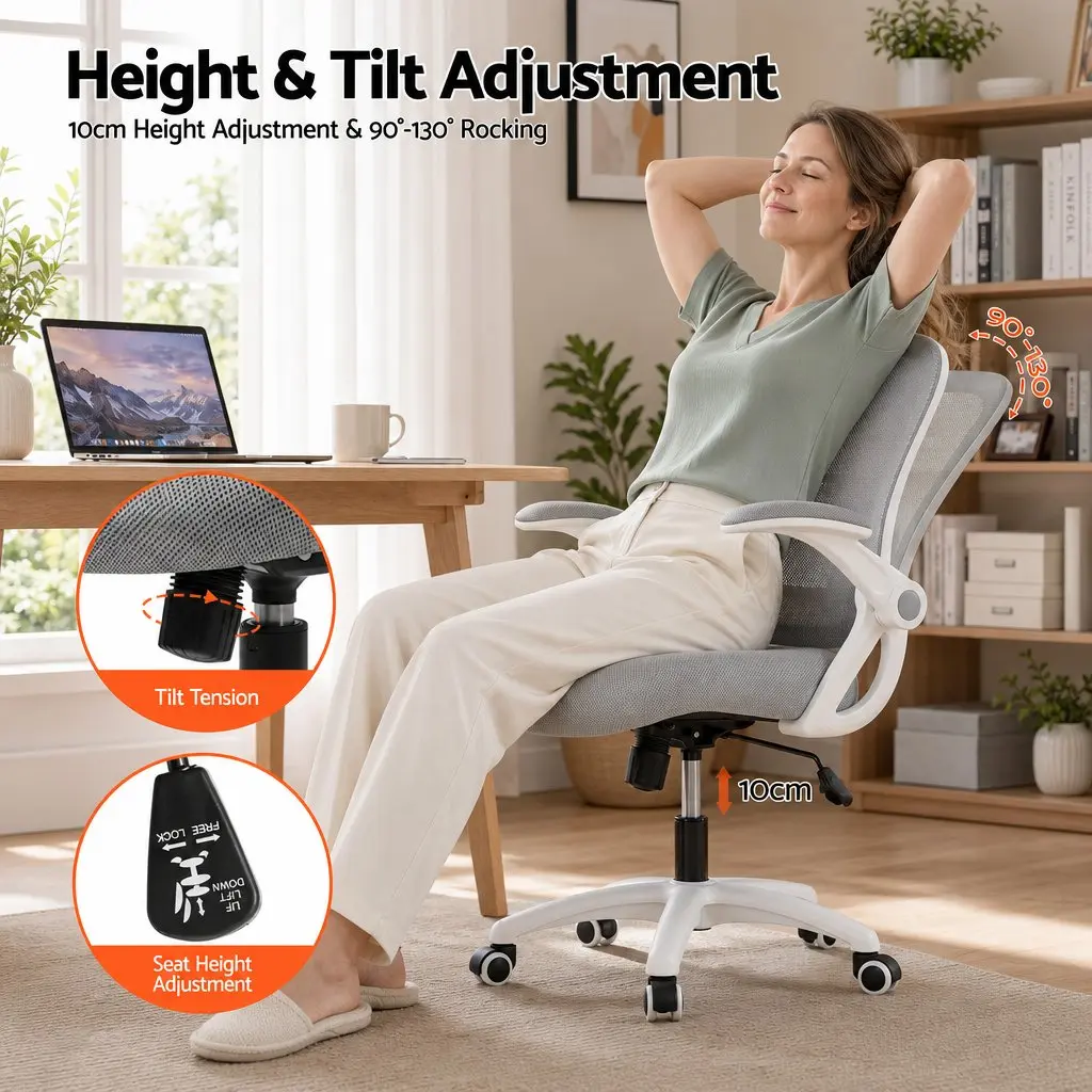 Computer Desk and Office Chair Set 120cm Home Office Study Workstation with