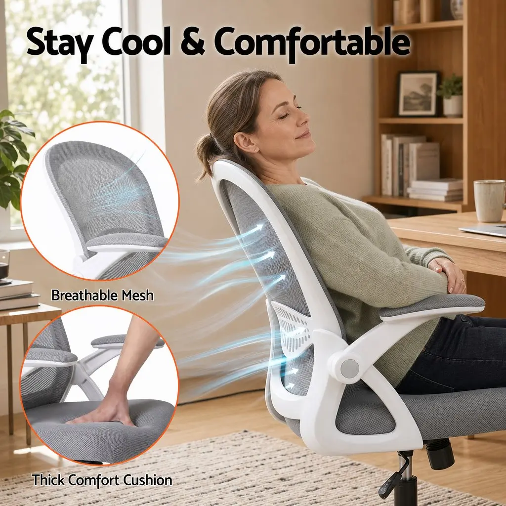 Computer Desk and Office Chair Set 120cm Home Office Study Workstation with