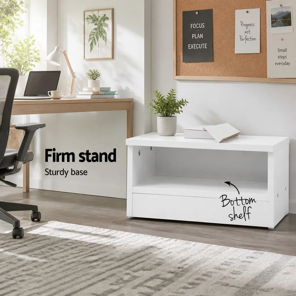 Tree Bookshelf 7 Tier White Freestanding Wall Mount Storage Display Unit Particle Board