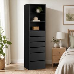 6 Drawer Tallboy Chest for Bedroom Storage