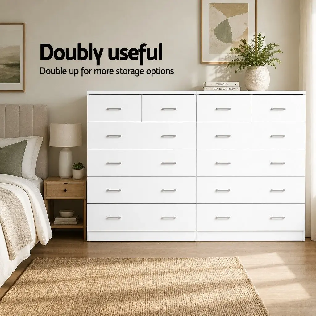 6-Drawer Tallboy Chest for Modern Bedrooms