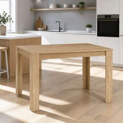 Rectangular Dining Table for 4-6 in Natural Oak