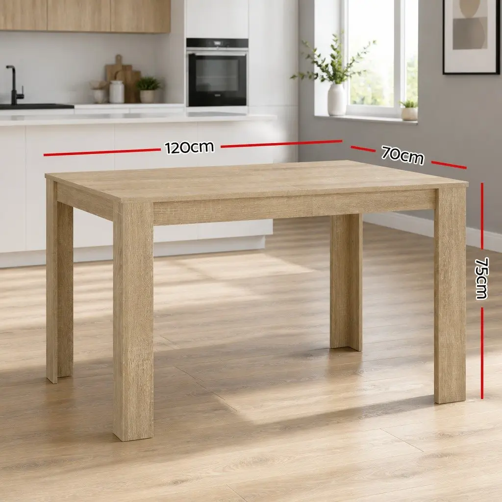 Rectangular Dining Table for 4-6 in Natural Oak