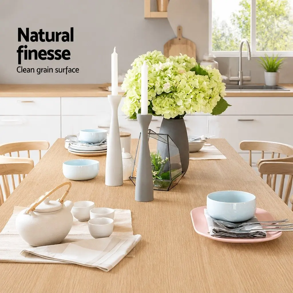 Rectangular Dining Table for 4-6 in Natural Oak