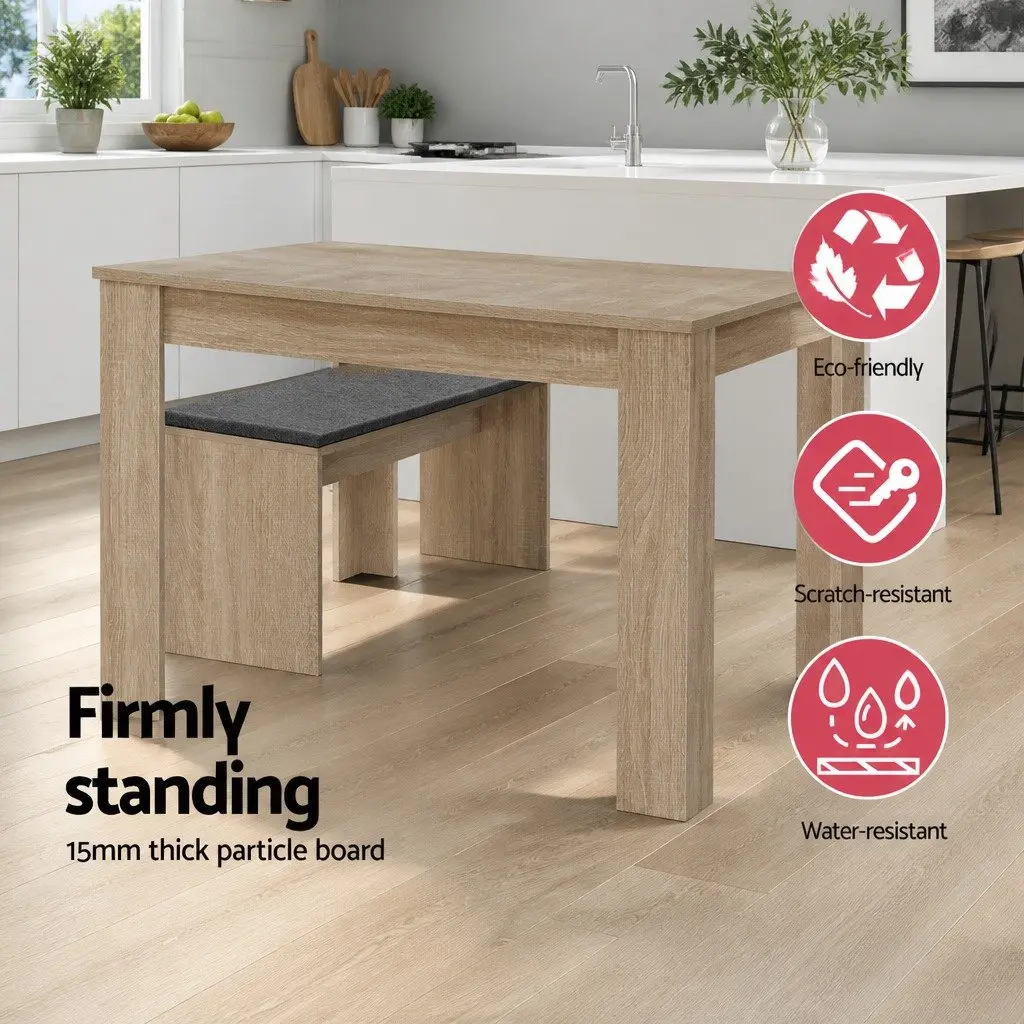 Rectangular Dining Table for 4-6 in Natural Oak