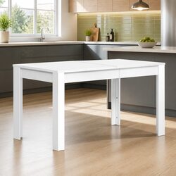 Rectangular 4 Seater Dining Table 120cm in White