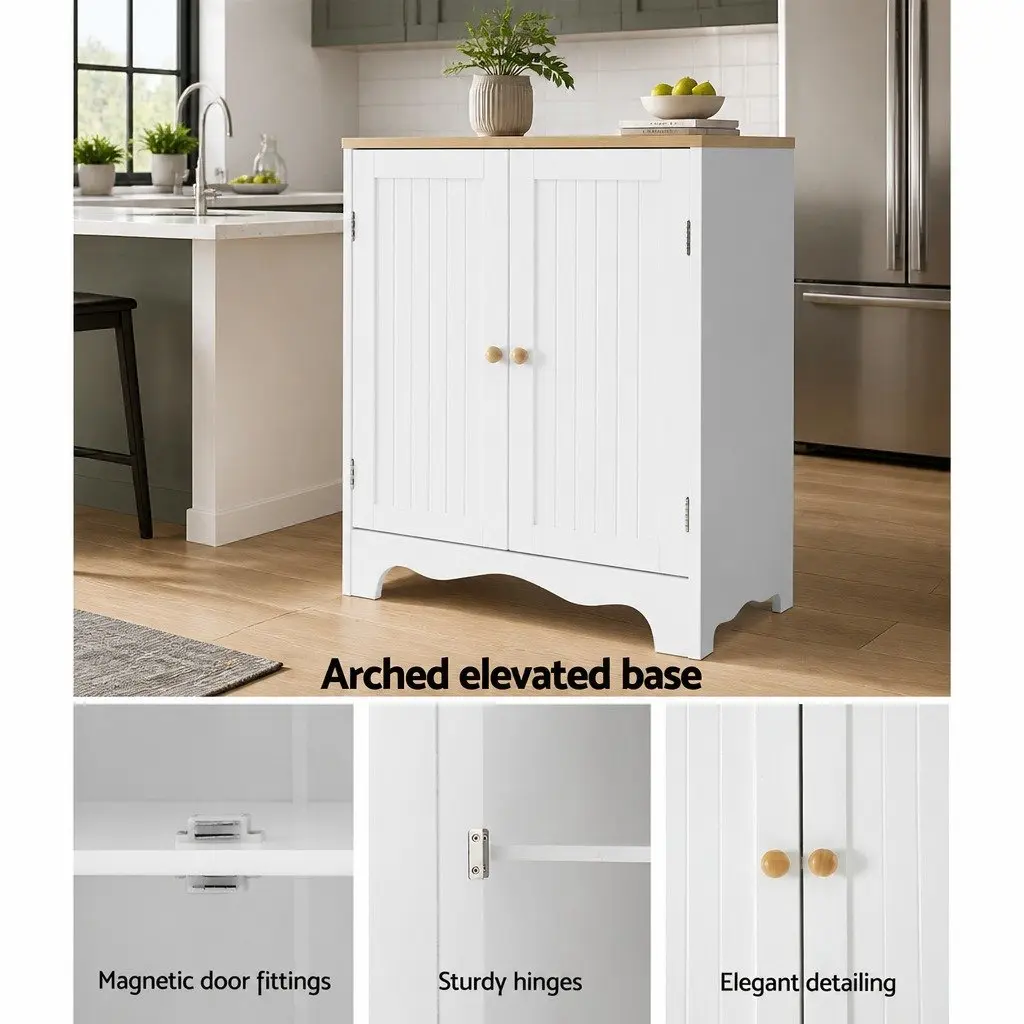 White Tall Storage Cupboard for Kitchen and Dining
