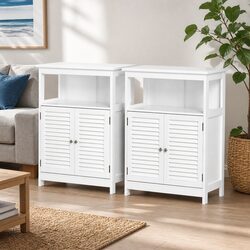 Two-Door White Buffet Cabinet for Stylish Storage