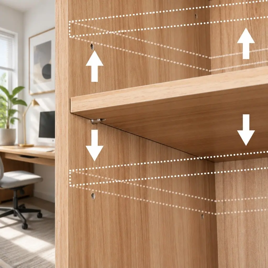 5-Tier Bookshelf Pine Storage Display Shelves Adjustable Removable Home Office Living Room Organizer