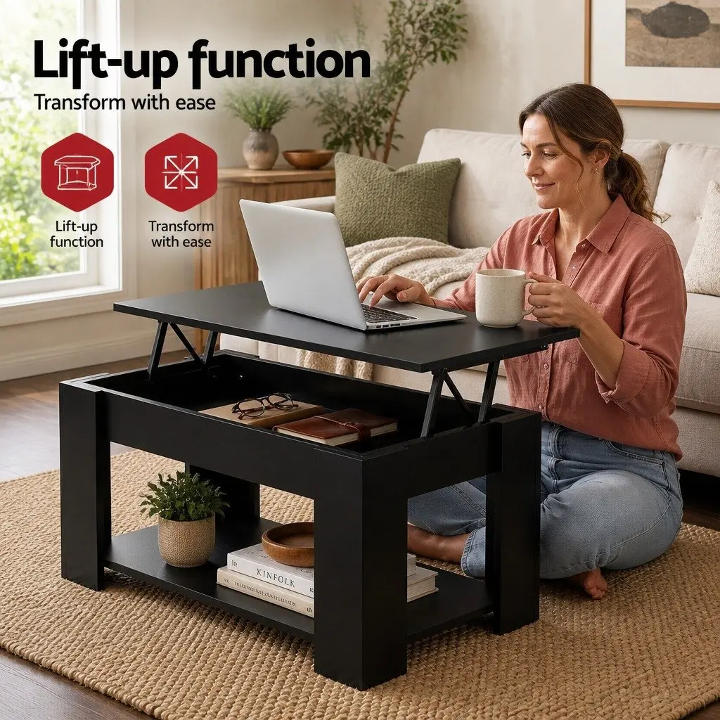 Black TV Unit & Coffee Table Set