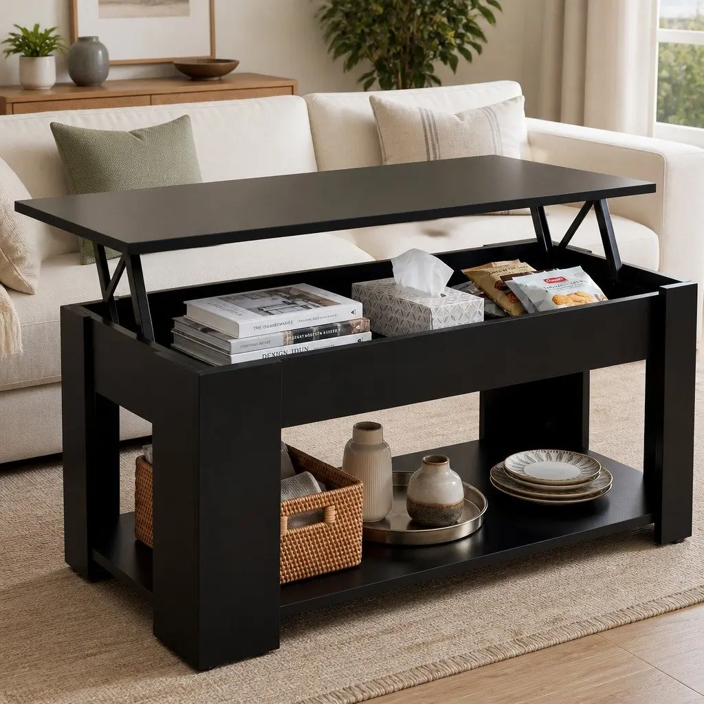 Black TV Unit & Coffee Table Set