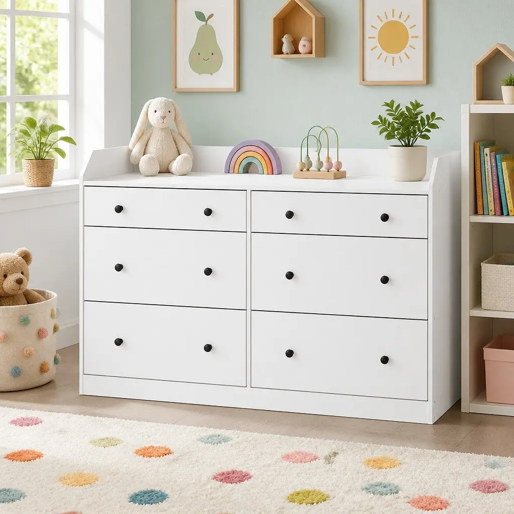 6 Drawer Chest for Bedroom Storage