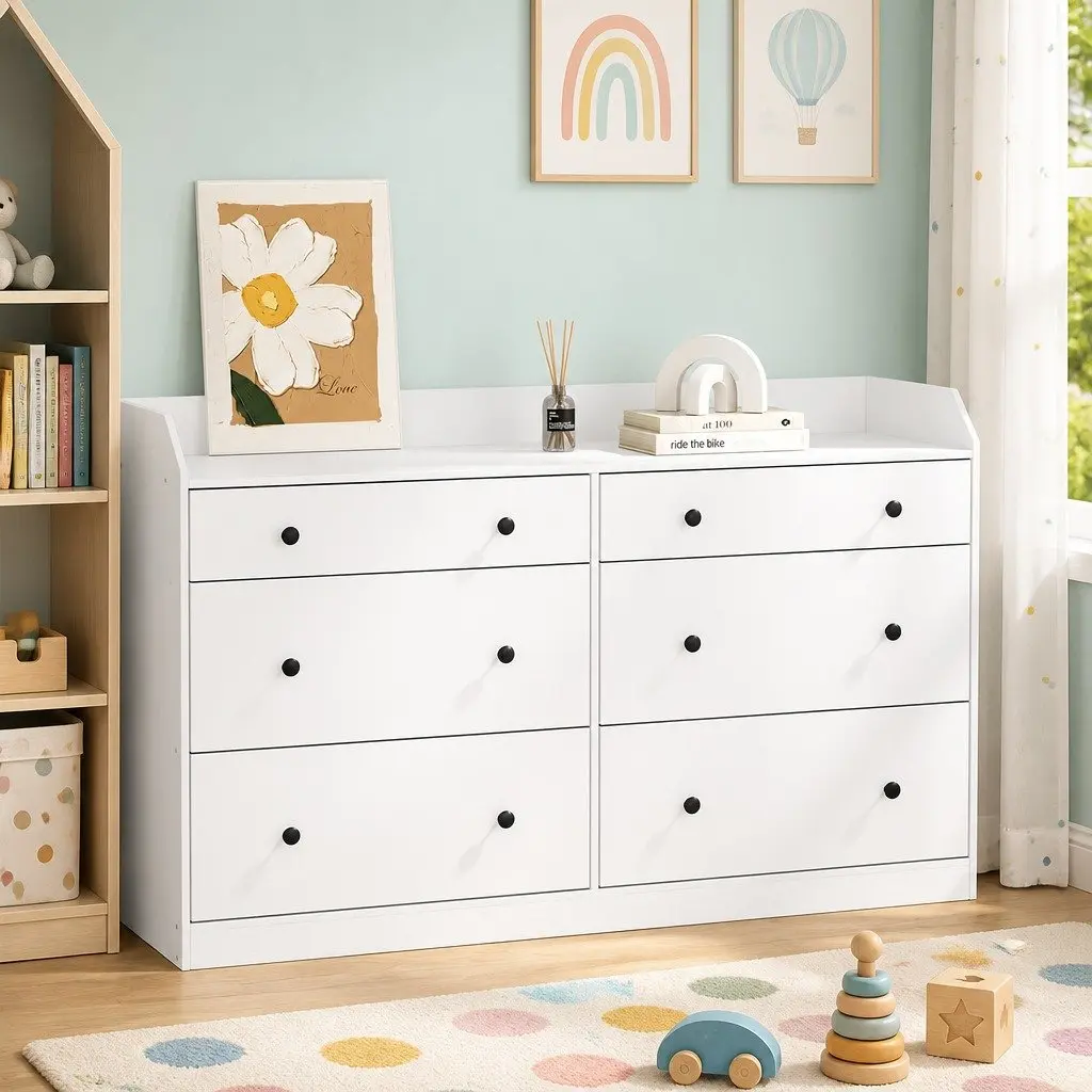 6 Drawer Chest for Bedroom Storage