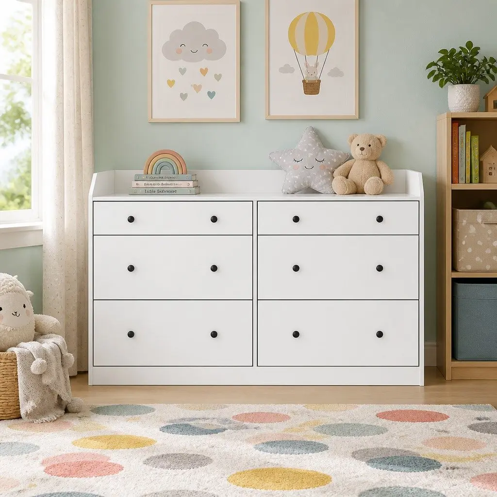 6 Drawer Chest for Bedroom Storage